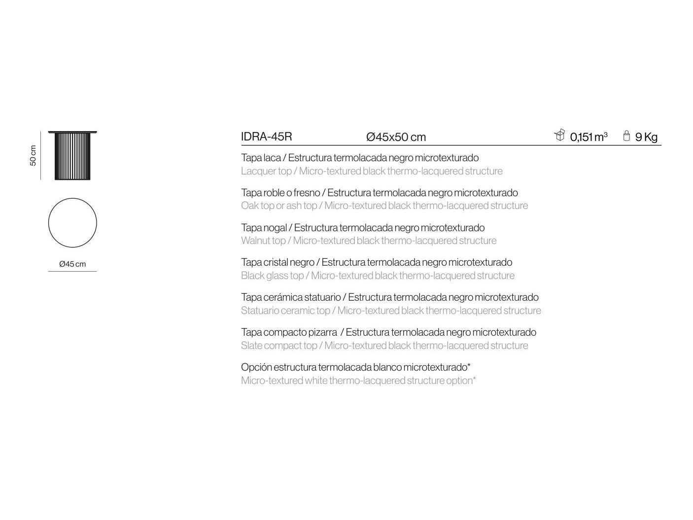 Стальной круглый журнальный столик Kendo Mobiliario Гидра ARCH-00118281 - Вид №13