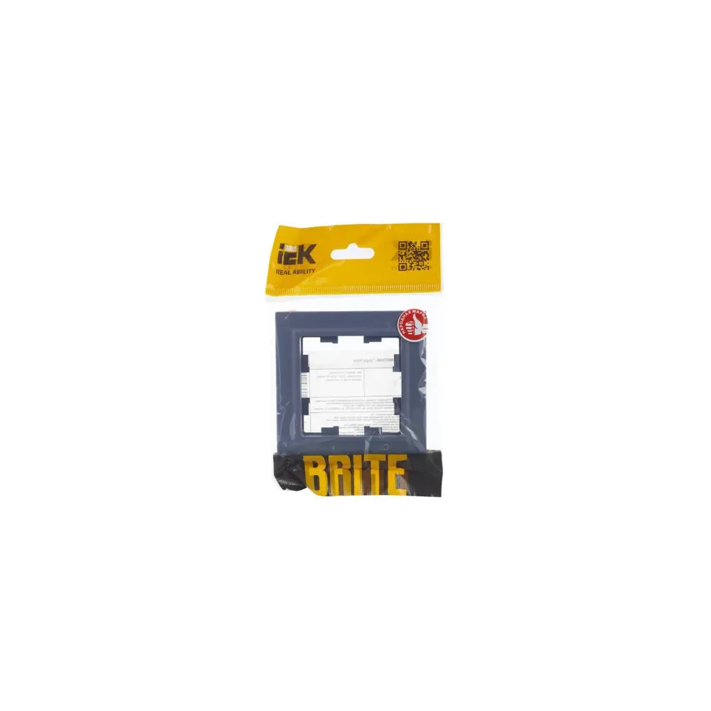Рамка для розеток и выключателей IEK Brite 1 пост цвет маренго 89361870 STLM-2137975 - Вид №3