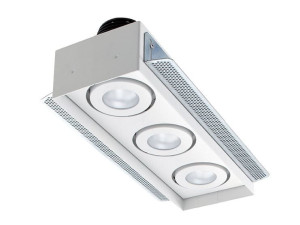 Несколько светодиодных утопленных прожекторов