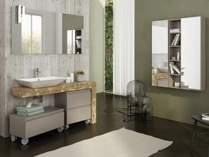 LEGNOBAGNO Еловый туалетный столик с зеркалом Freedom lineare