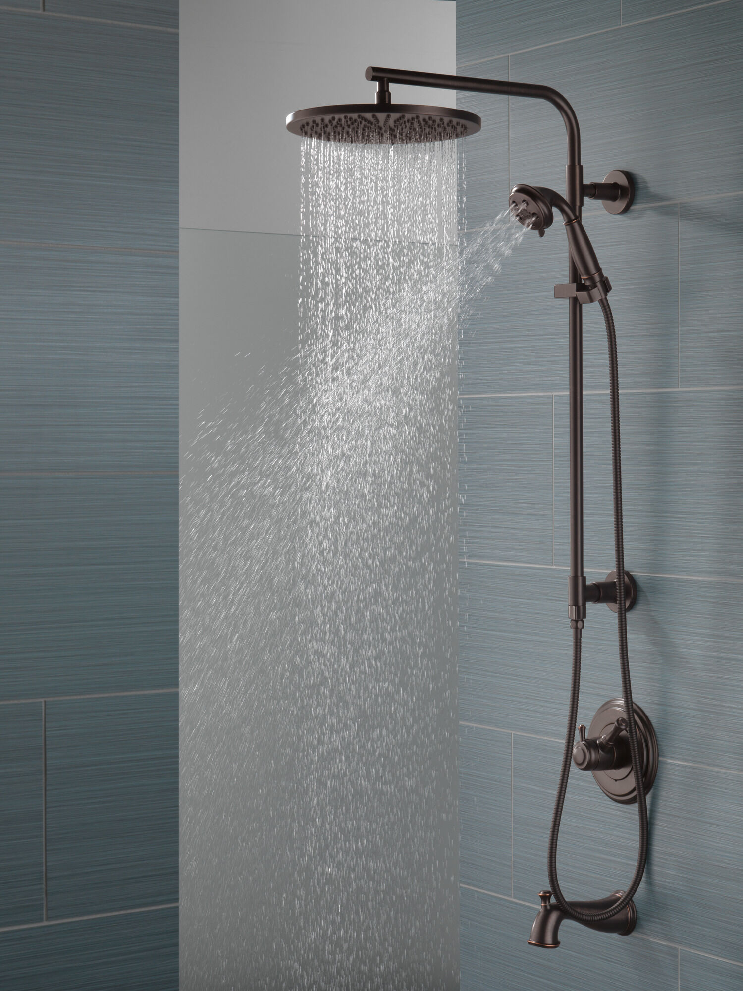 58820-RB Душевая стойка 26 дюймов, круглая Delta Faucet Universal Showering Венецианская бронза  - Вид №5