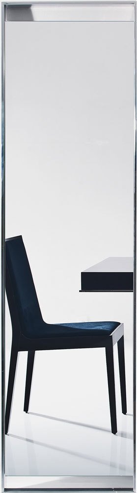 Напольное зеркало прямоугольное хром Exclusive узкое PUSHA ДИЗАЙНЕРСКИЕ 062562 Хром  - Вид №2