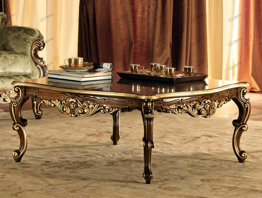 Modenese Gastone Низкий квадратный журнальный столик из массива дерева Villa venezia sun-id-1368417