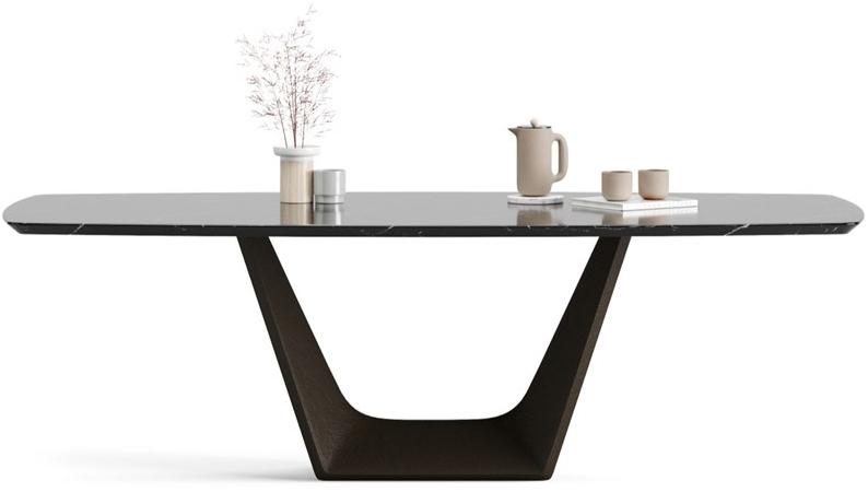 Ersa Прямоугольный стол из темного мрамора emperador sun-id-1478108 - Вид №1