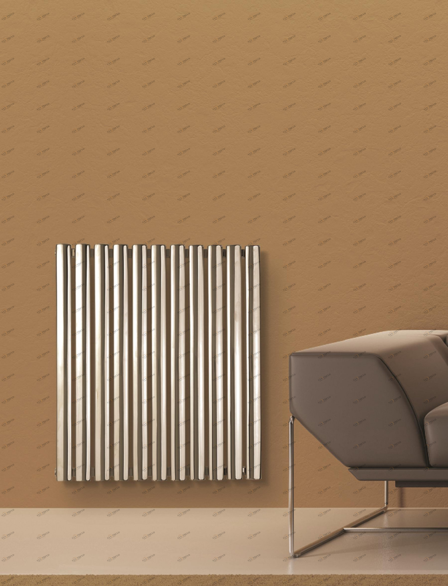 Радиатор Hammam ERNE Stainless steel radiator комбинированный; электрический или водяной Сталь 