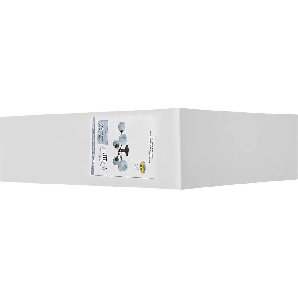 Люстра потолочная Лада 600 6 ламп 24 м² цвет черный СВЕТУС STLM-2096919 - Вид №7