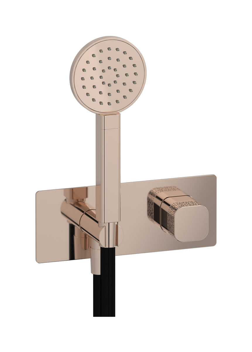 Комплект внешних частей для гигиенического душа с прогрессивным смесителем WE ARE IB eo716rs_2 Rose Gold Elio