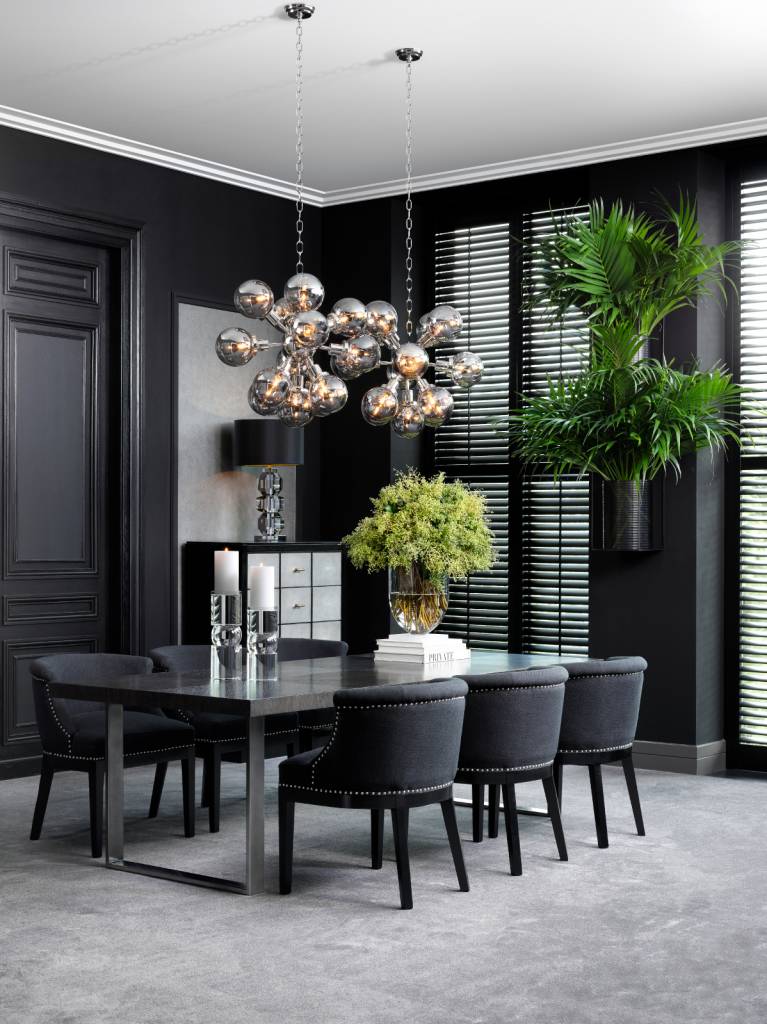 Обеденный стул St. James черный от Eichholtz EICHHOLTZ EICHHOLTZ 060834 Черный  - Вид №1