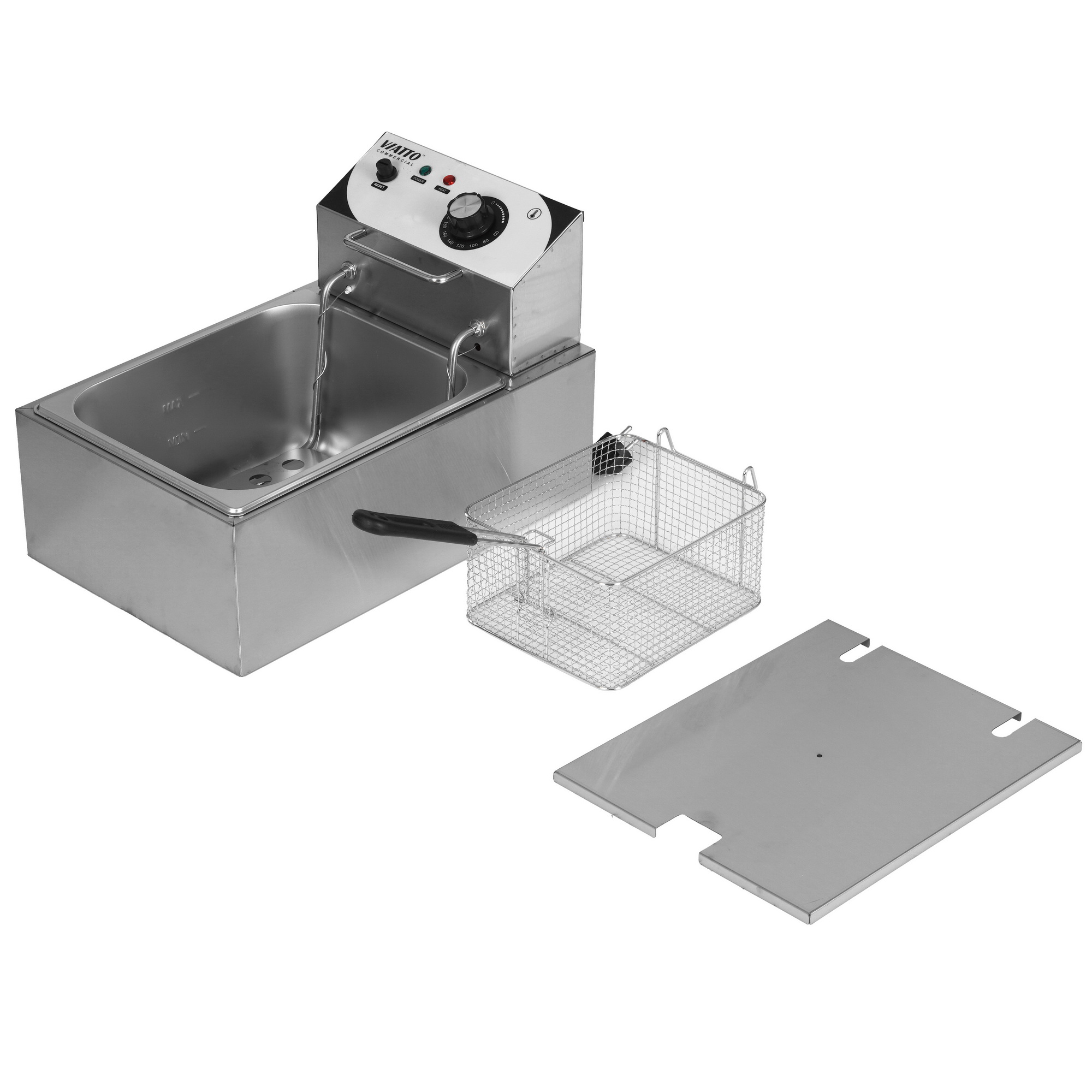 9909645 Фритюрница VIATTO VA‑EF061 серебристый STDN-0055380 - Вид №5