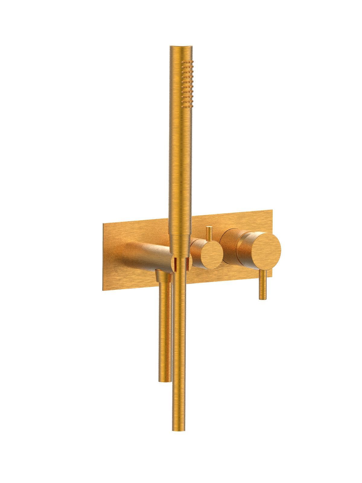 Настенный смеситель для ванны с 3 отверстиями и ручным душем Rubinetterie Frattini отдельная эстетика ARCH-00136591 - Вид №24