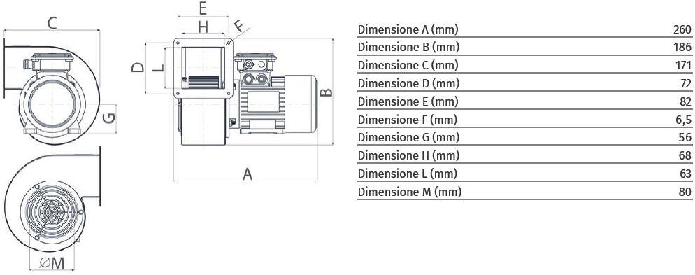 Vortice Центробежный аспиратор для потенциально взрывоопасных сред C-atex 30301 - Вид №4
