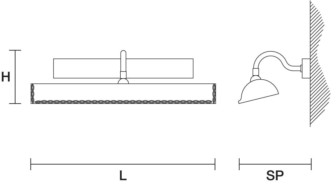 Masiero Настенный светильник из металла Brass & spots sun-id-1359928 - Вид №2