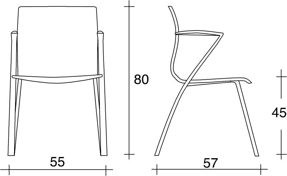 TALIN Стул из фанеры с подлокотниками Webwood sun-id-1368463 - Вид №1