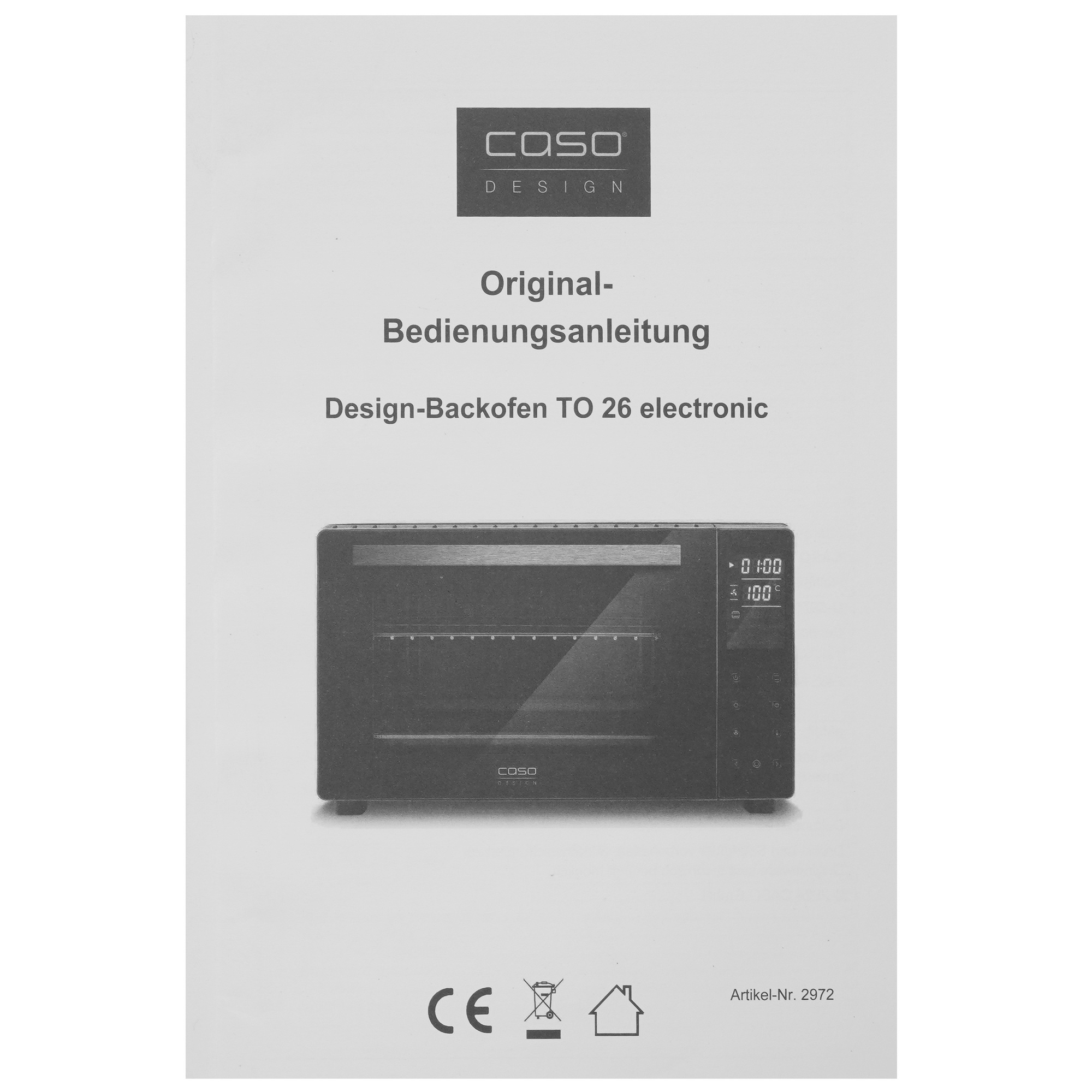 9908384 Мини-печь CASO TO 26 electronic черный STDN-0037391 - Вид №9