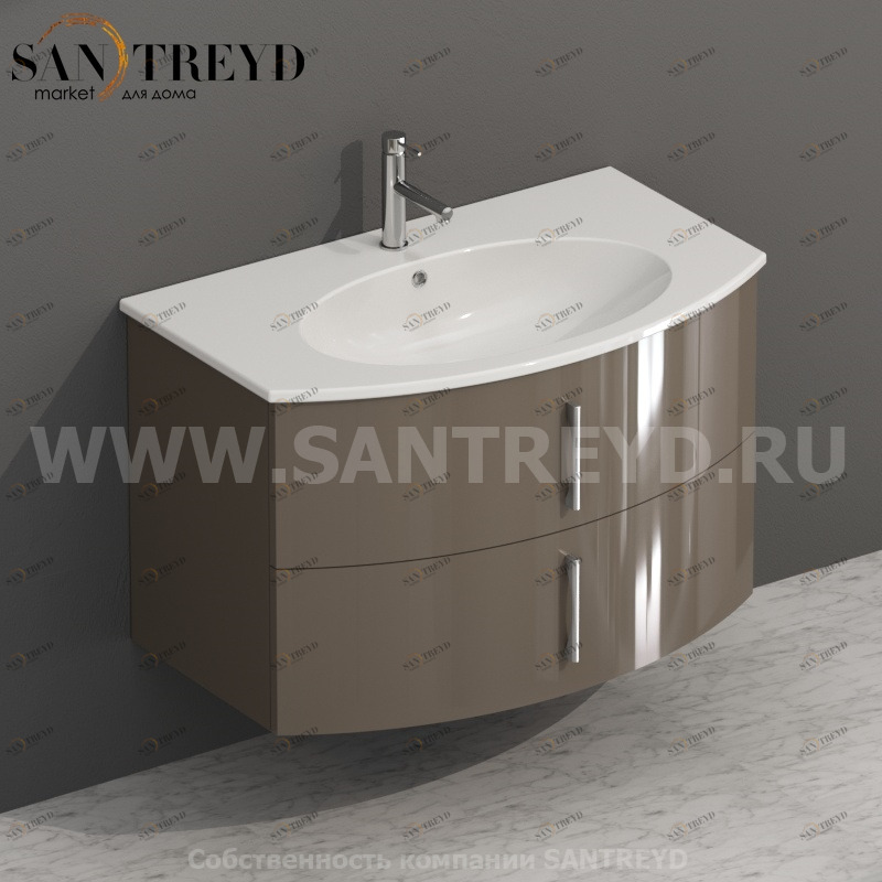 MDMC80Y162 Тумба с двумя ящиками 78 см коричневая Globo 4ALL Италия Ceramica Globo