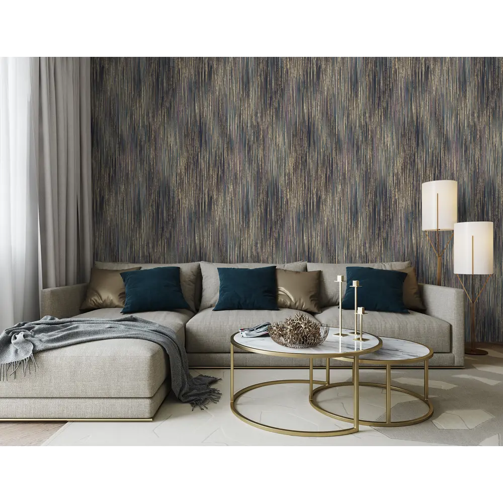 Обои флизелиновые Wallsecret Avrora синие 1.06 м 8772-19 STLM-2159160 - Вид №4