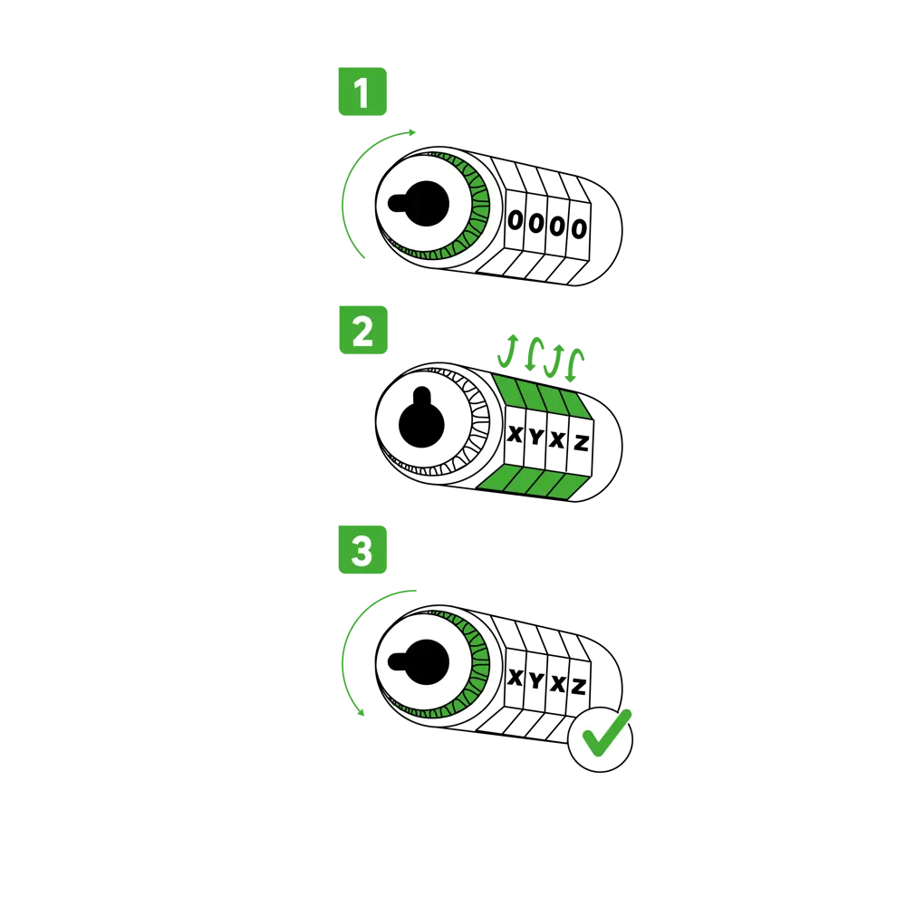 Кодовый велосипедный замок Standers со стальным тросом 1.6 м 82247317 STLM-0023070 - Вид №4