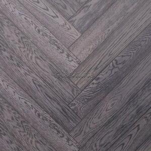 Паркет Ёлка GreenLine Аметист Дуб Натур с брашью (Текстурированная) 500х125 мм.