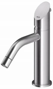 MGS Смеситель для раковины, однорычажный, настольный, из нержавеющей стали Contemporary