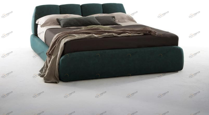 Tonin Casa Кровать-контейнер с двойной кожаной обивкой sun-id-1457491