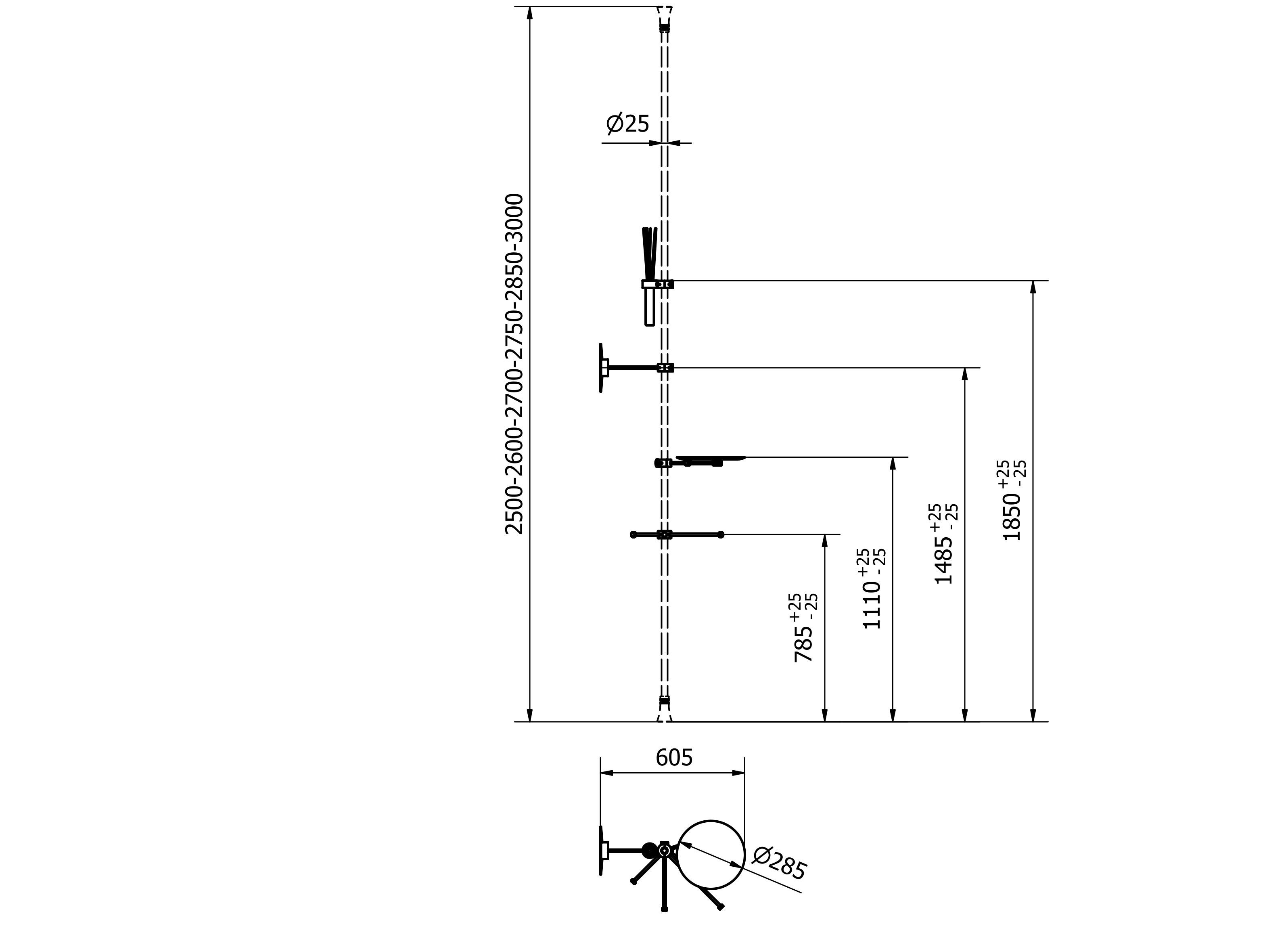 Система аксессуаров для ванной комнаты EVER Life Design You ARCH-00109925 - Вид №4