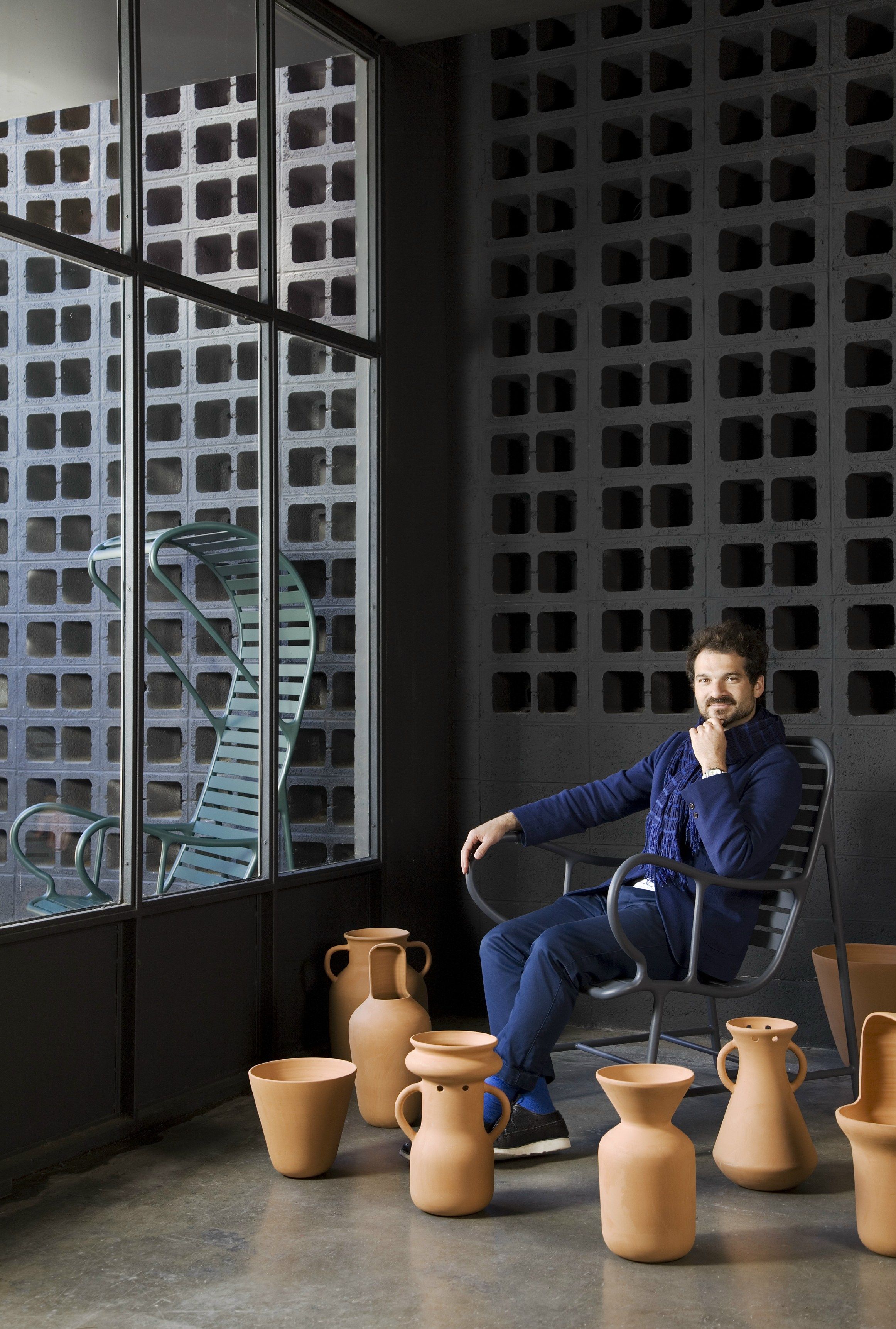 Низкий терракотовый садовый горшок BD Barcelona GARDENIAS N.2 ARCH-00042264 - Вид №4