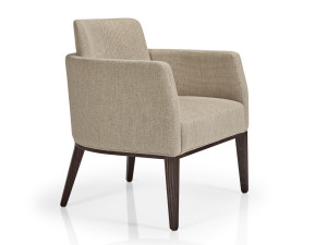 Тканевое кресло с подлокотниками