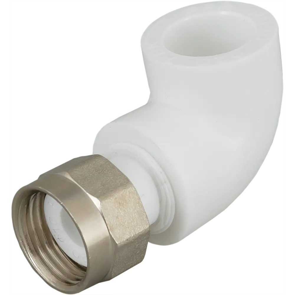 Угловой фитинг РВК 90° для соединения ПП труб с сантехникой 82222069 STLM-0022263