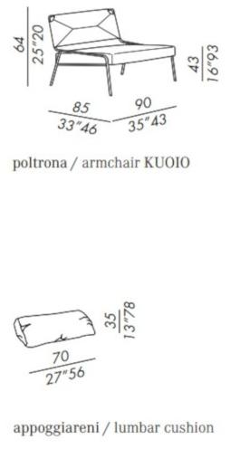 Meridiani Кресло из ткани и кожи sun-id-1472017 - Вид №5