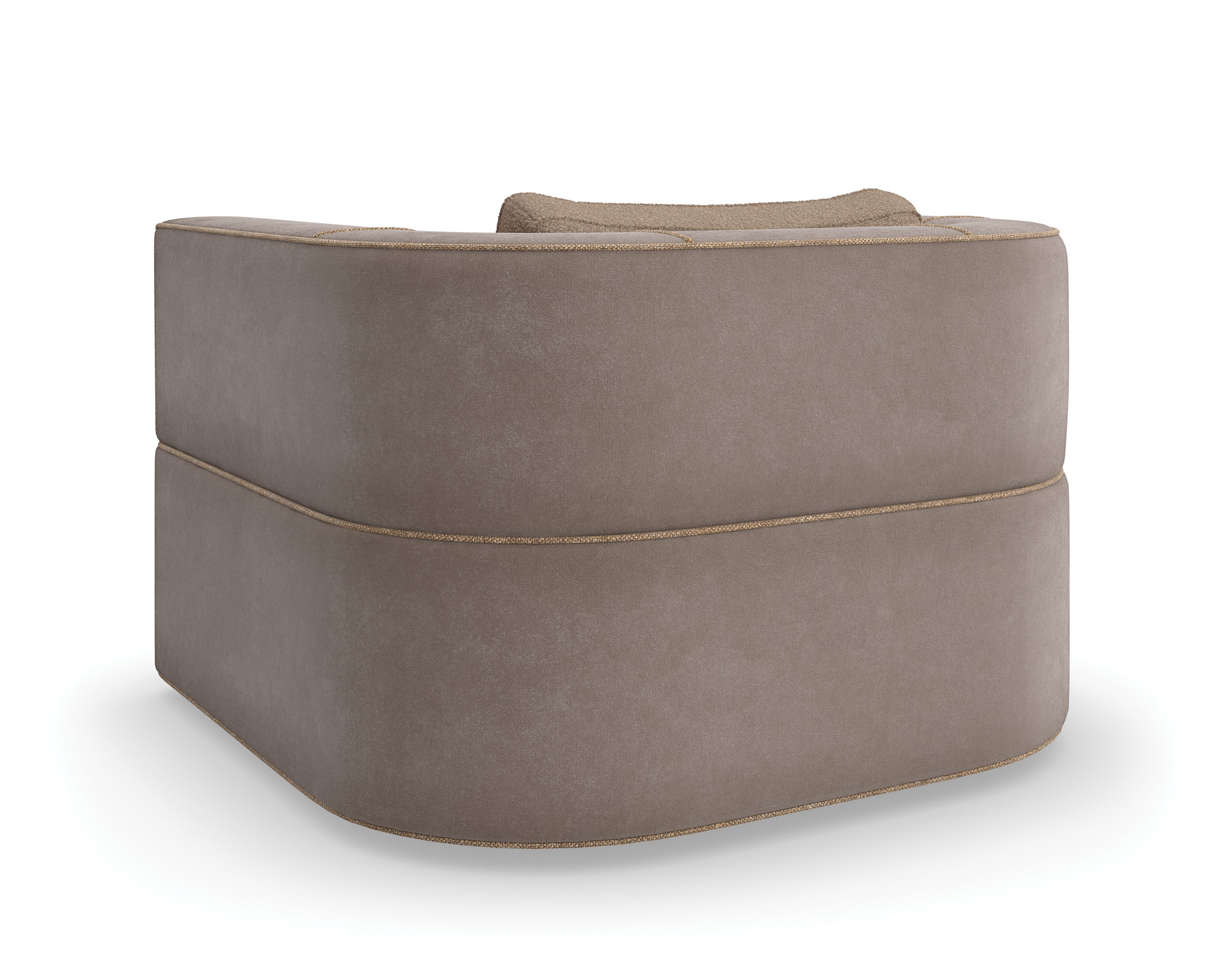 Кресло из нубука с подлокотниками Caracole Марбелья ARCH-00116508 - Вид №3