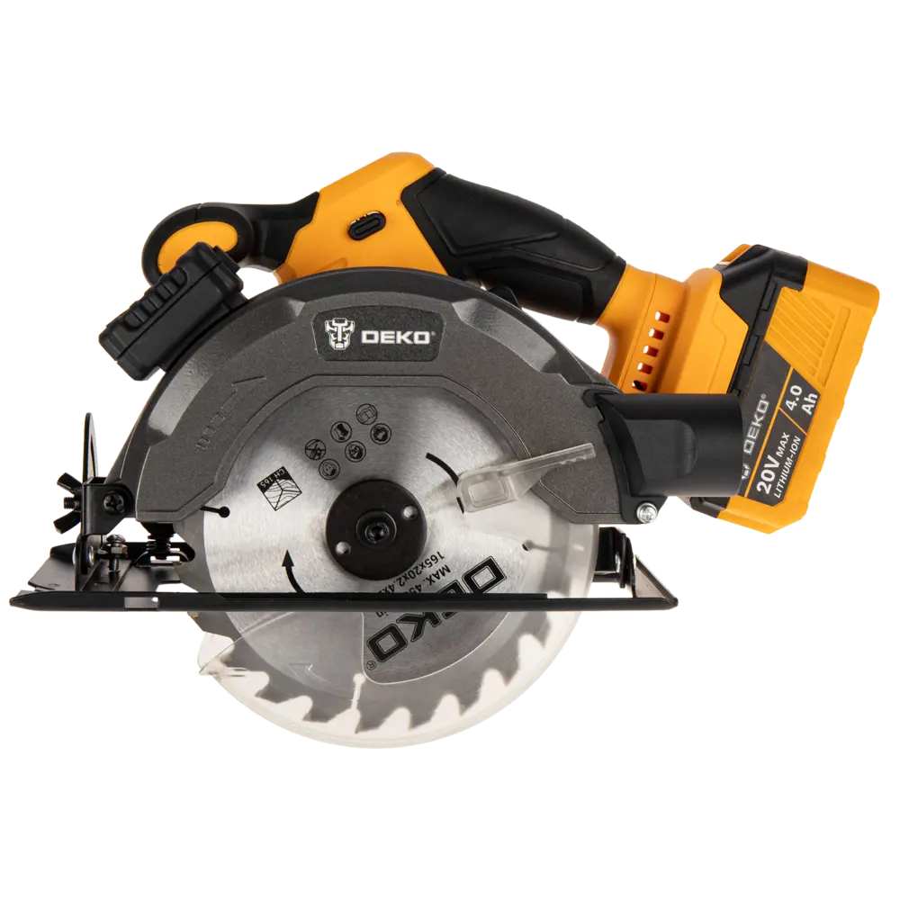 Аккумуляторная циркулярная пила DEKO DKCS20V с АКБ 4.0Ач 89372994 STLM-0843226 - Вид №1