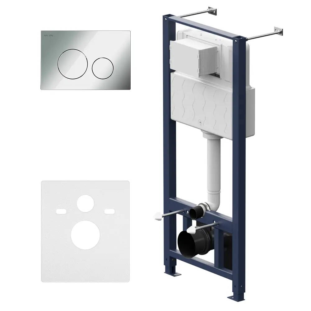Инсталляция AM.PM Pro для подвесного унитаза с кнопкой цвет хром STLM-2178029