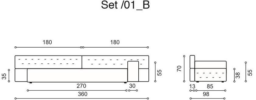 Twils Lounge Модульный диван Set sun-id-1347310 - Вид №21
