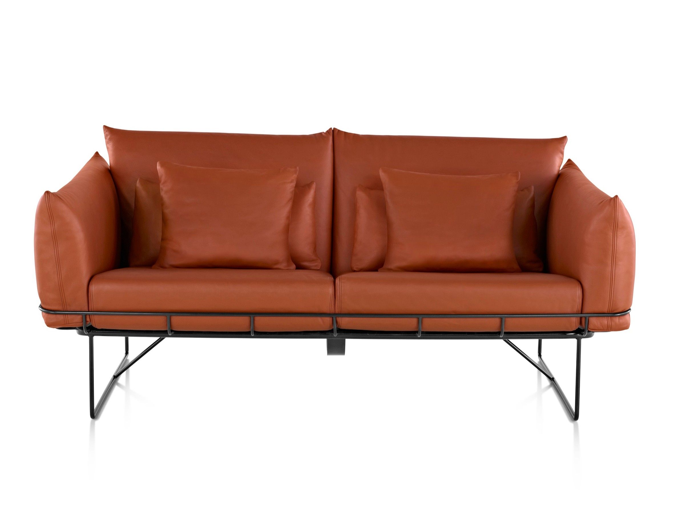2-местный кожаный диван Herman Miller каркасный ARCH-00027512