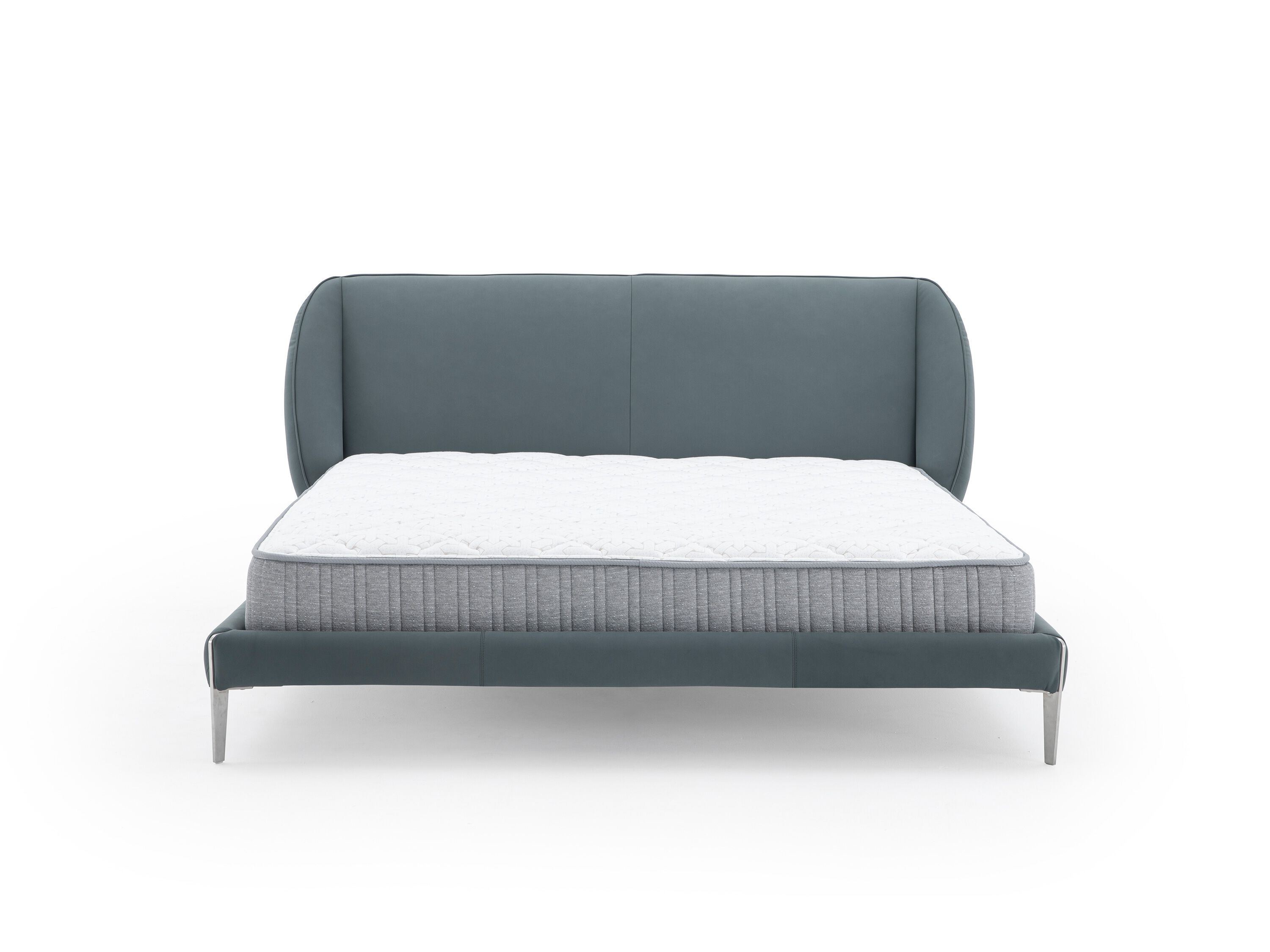 Кожаная двуспальная мягкая кровать CAMPO DE' FIORI COZ161 ARCH-00080320 - Вид №1