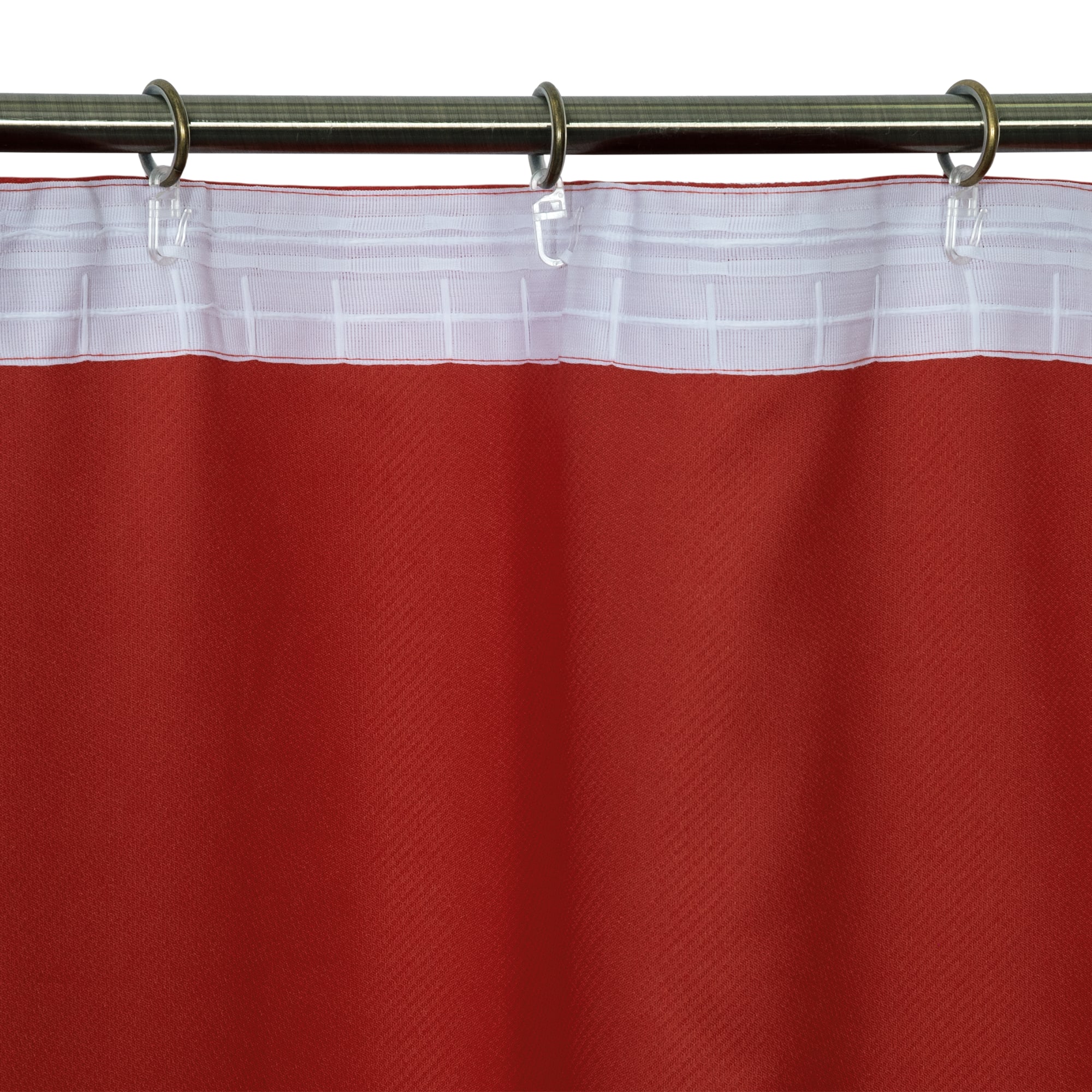 82485450 Штора на ленте «Латифа» 160x270 см однотон цвет красный Santreyd  - Вид №3