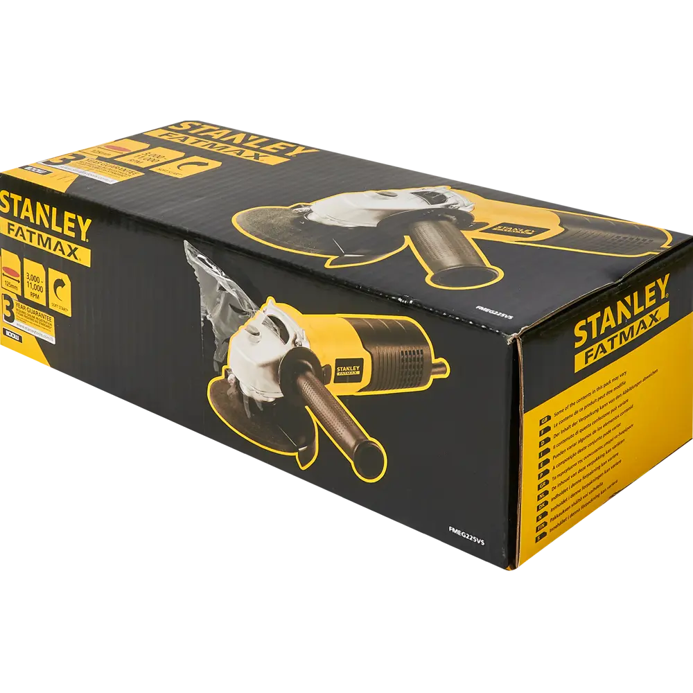 УШМ сетевая Stanley FMEG225VS-QS, 1100 Вт, 125 мм STLM-2137487 - Вид №5