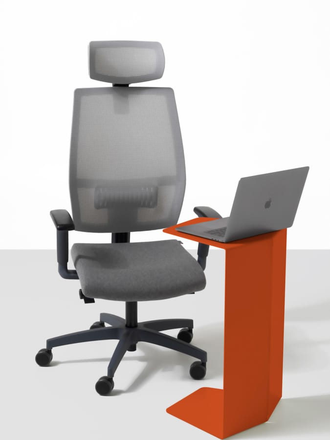 Сетчатый регулируемый по высоте офисный стул с подголовником Diemme Lead ARCH-00005965 - Вид №1