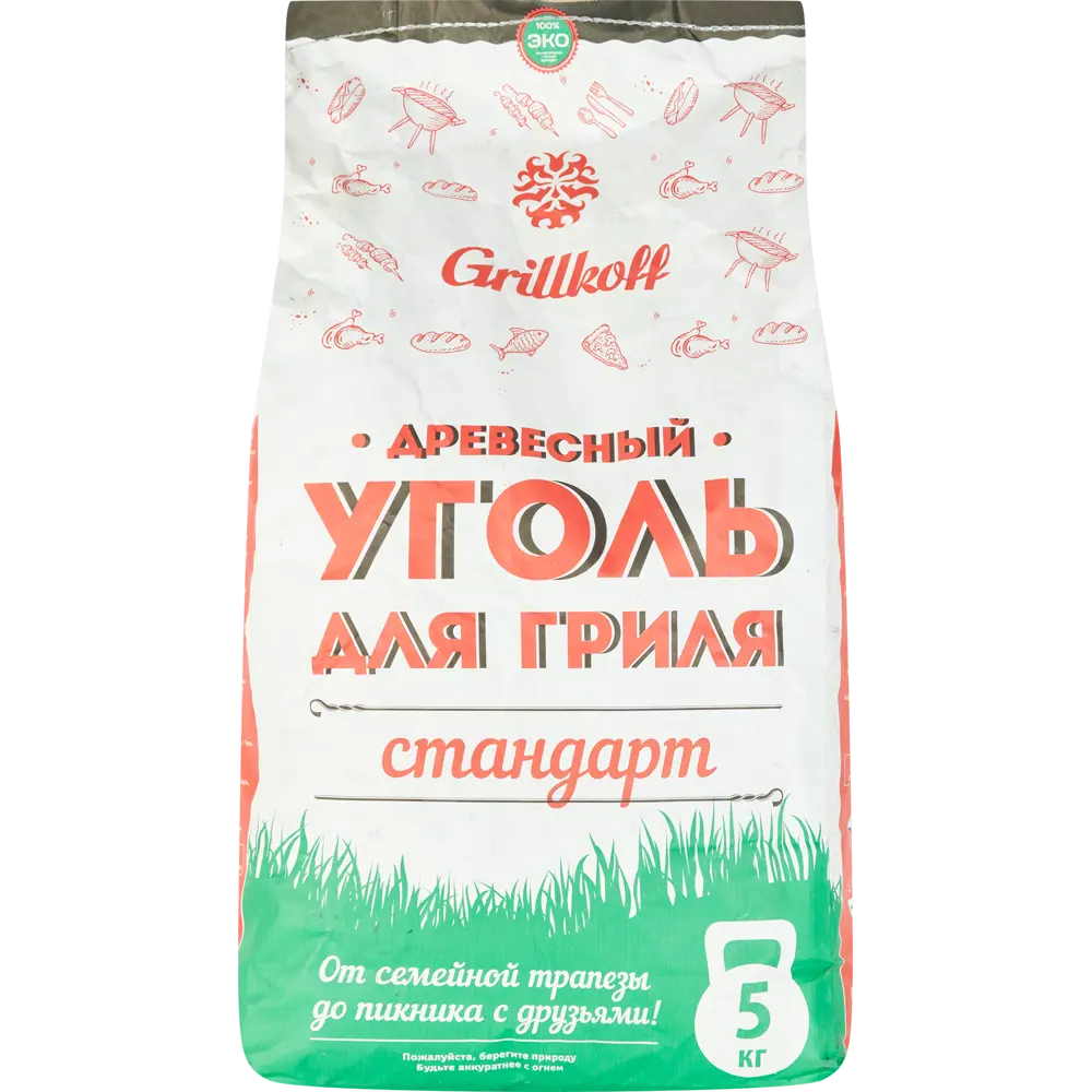 Уголь древесный берёзовый Grillkoff, 5 кг. 11066435 STLM-2170423 Santreyd 