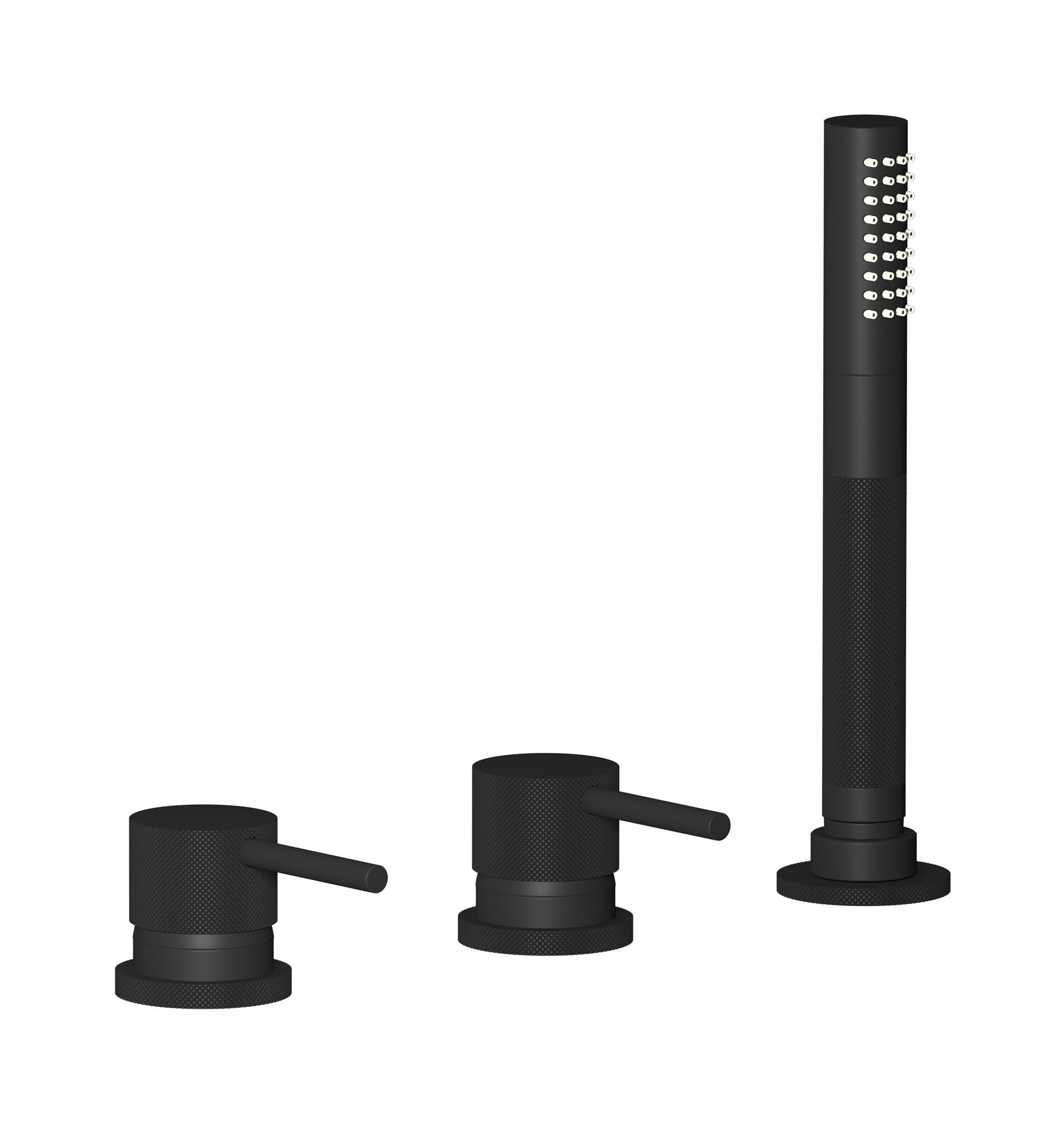 Однорычажный смеситель для ванны с 3 отверстиями и ручным душем IB промышленность ARCH-00145662 - Вид №7