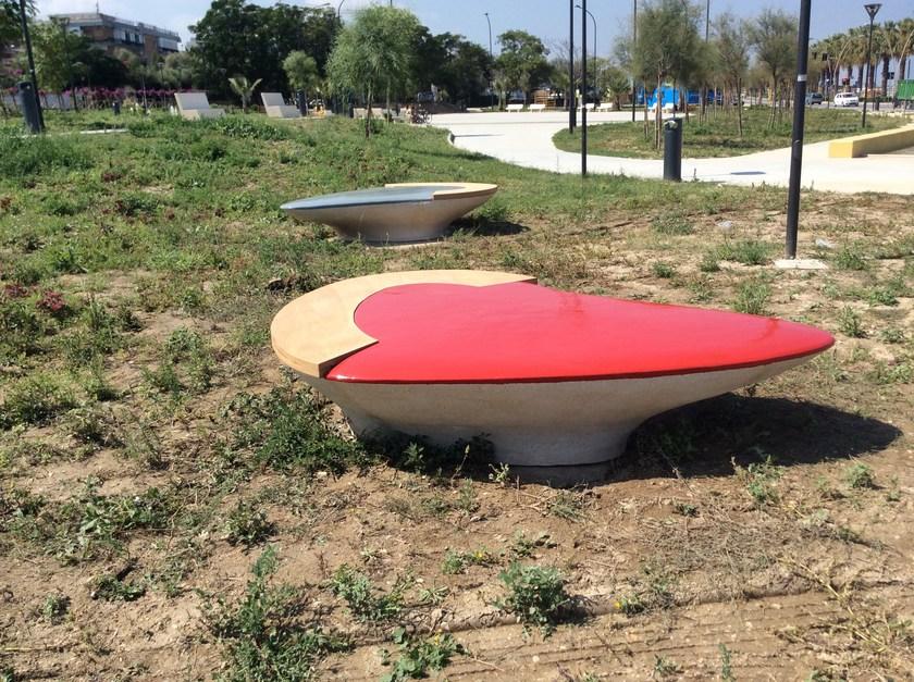 Manufatti Viscio Изогнутая скамья из реконструированного камня sun-id-1491143 - Вид №18