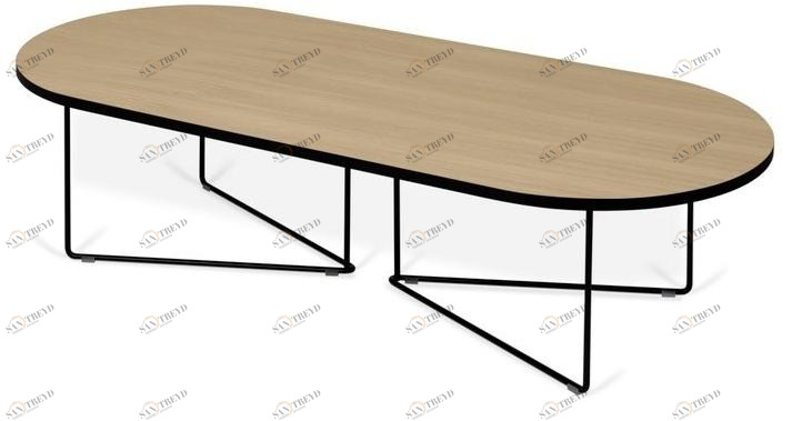 TemaHome Низкий овальный деревянный журнальный столик  9500.629730/09 