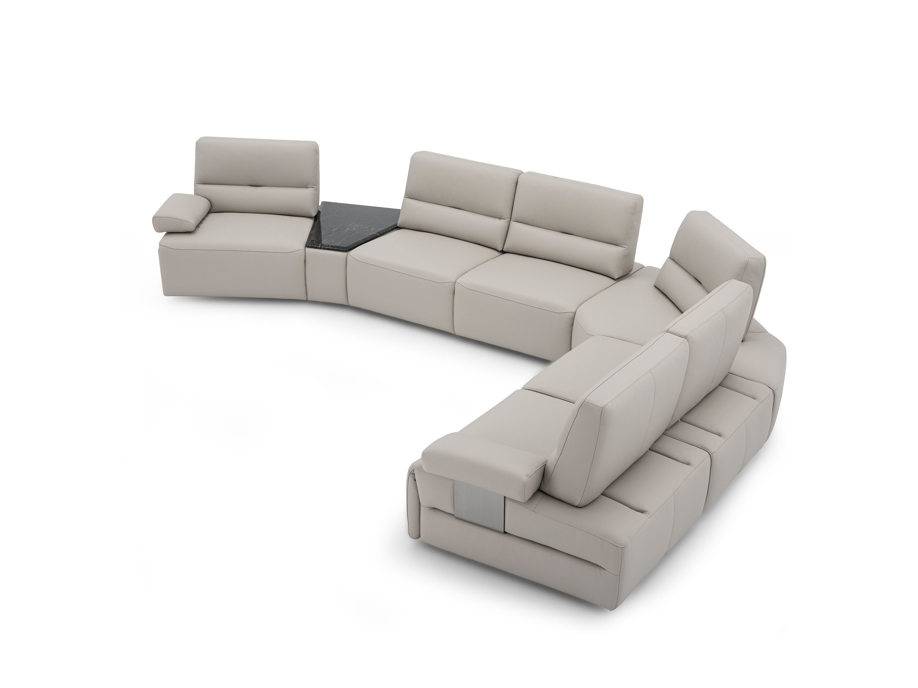 Кожаный угловой диван на 6 мест и более с электрическим движением CAMPO DE' FIORI лестница ARCH-00127771 - Вид №3