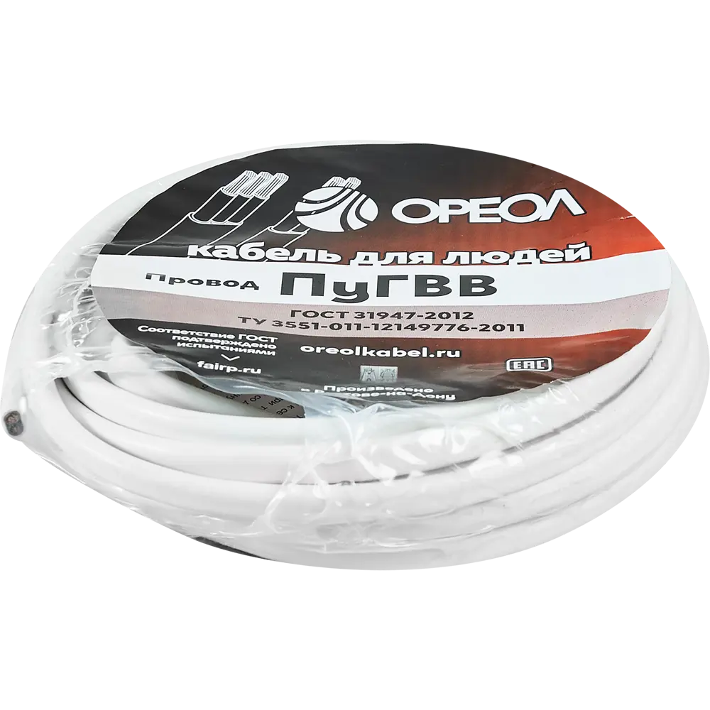 Провод Ореол ПуГВв 2×2,5 мм² 5 метров для электроинструментов 87304823 STLM-1112630 - Вид №2