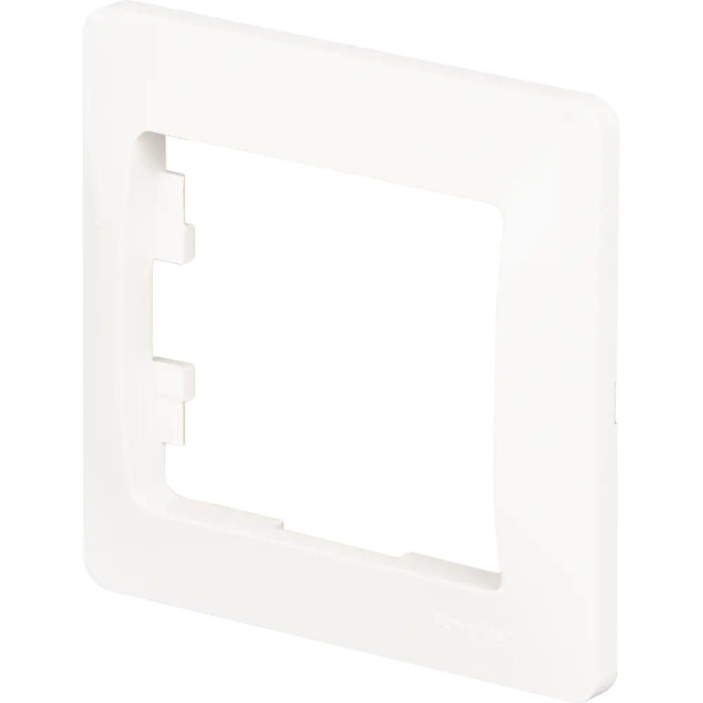 84693669 Рамка для розеток и выключателей Schneider Electric Glossa 1 пост одинарная цвет молочный STLM-0053764 - Вид №1