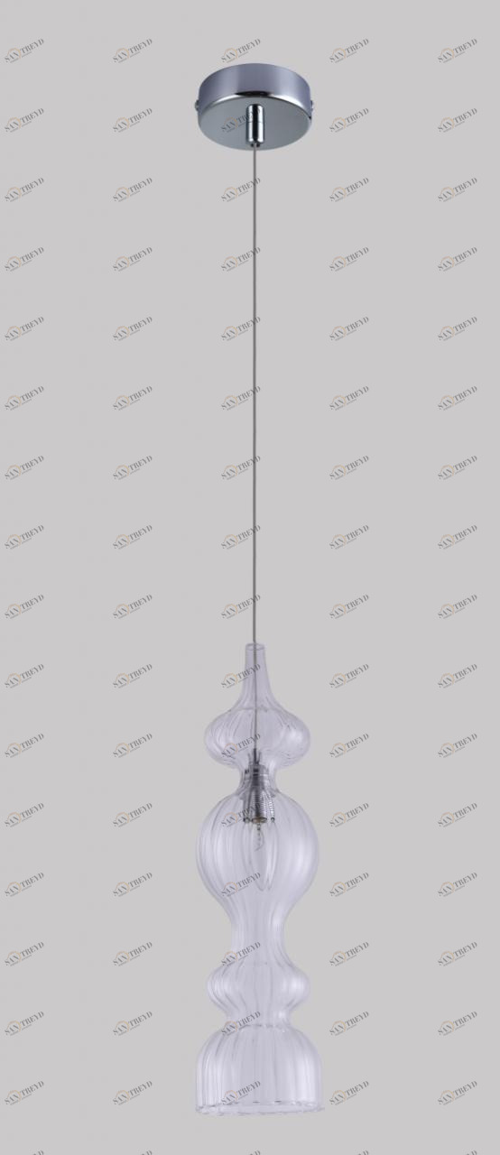 Подвесной светильник Crystal Lux Iris SP1 A Transparent CRYSTAL LUX IRIS 223324 Хром