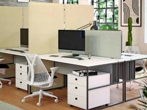 ETERNO IVICA Свободностоящая звукопоглощающая офисная перегородка из ткани Phonolook