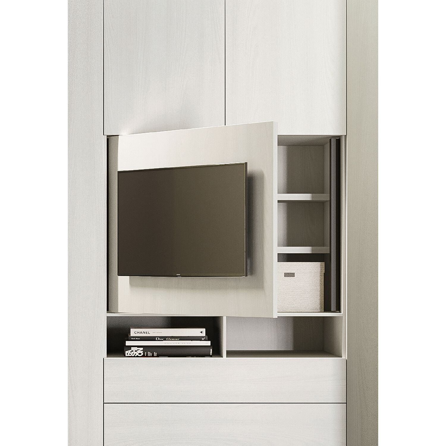 Встроенный шкаф со встроенной поворотной панелью для телевизора Zalf Alterna ARCH-00096502 - Вид №1