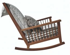 Gervasoni Садовое кресло-качалка в ироко Gervasoni outdoor