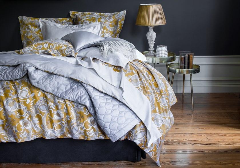 Alexandre Turpault Пододеяльник из хлопкового дамаска с двусторонним принтом Mogador sun-id-1393001 - Вид №1